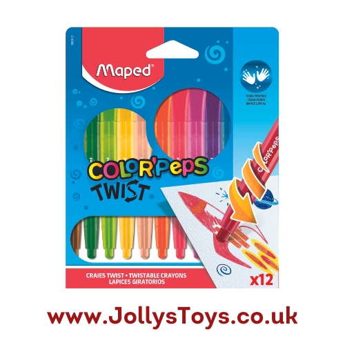 Maped Color'Peps Twistable Crayons, 12s